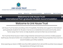 Tablet Screenshot of linkhousetrust.com
